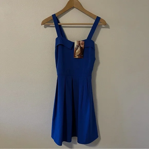 Lulu’s Coco Love Girlfriend Material Cobalt Blue Dress NWT-Small - Picture 2 of 9